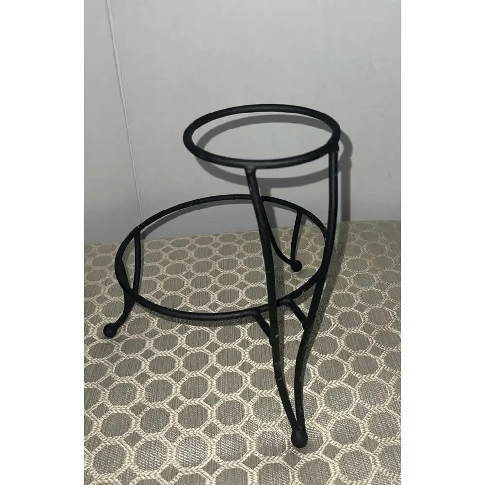 Vintage Wrought Iron Chip and Dip Stand - Picture 6 of 6